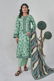 2PC Unstitched Printed Lawn Shirt and Dupatta KSD-3116 Printed KHAS STORES 