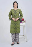 2PC stitched Printed Lawn Shirt and Trouser KST-3129