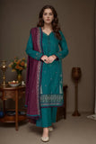 3PC Embroidered Stitched Khaddar Suit KKE-2957