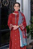 3PC Embroidered stitched Khaddar Suit KKE-2983