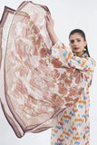 3PC Embroidered Unstitched Lawn Suit KC-3195 Embroidered KHAS STORES 