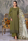 3PC Embroidered stitched Schiffli Cambric Suit KCCE-2865