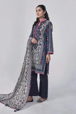 3PC Printed Unstitched Lawn Suit KLA-3038 Printed KHAS STORES 