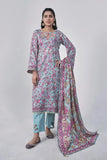 3PC Printed stitched Lawn Suit KLA-3045