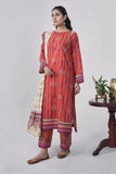 3PC Printed Unstitched Lawn Suit KLA-3086 Printed KHAS STORES 