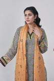 3PC Printed Unstitched Lawn Suit KLA-3110 Printed KHAS STORES 